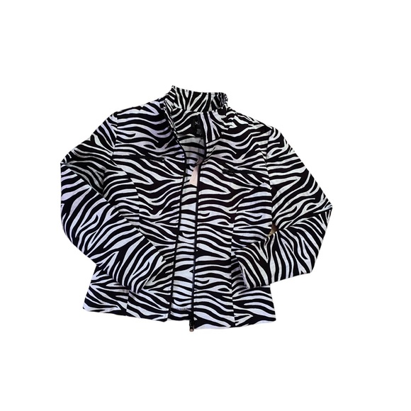 2000s vintage fitted 🦓 zebra jacket - Picture 9 of 12